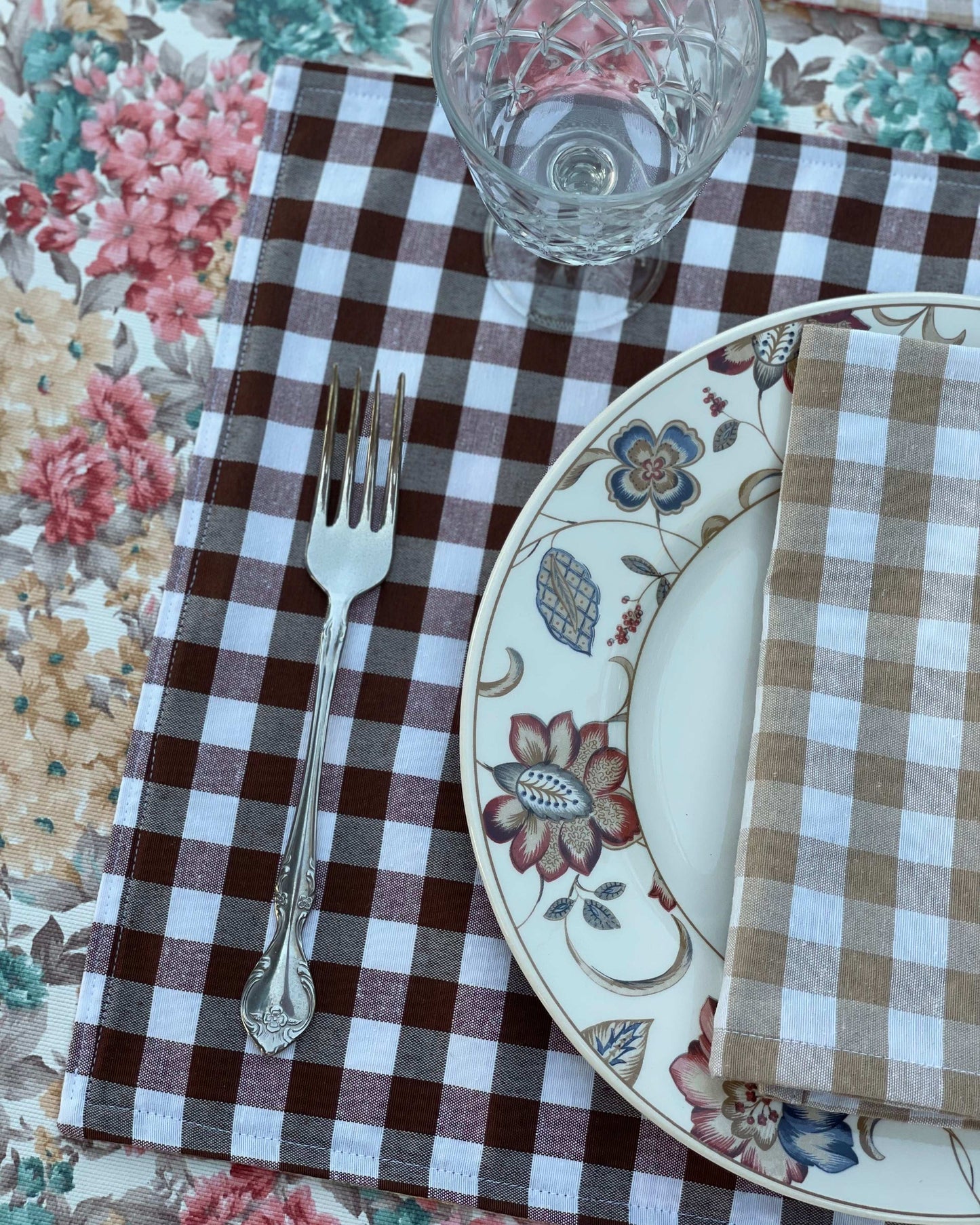 Servilleta Vichy Beige